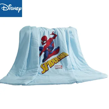 

Spider man thin comforter disney Cartoon summer polyester quilt cover child bedroom decor soft blanket kids bedspread promotion