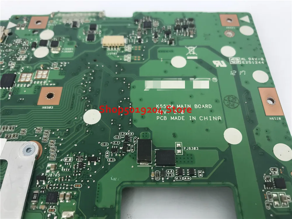 Для Asus K55VJ K55VM ноутбук материнская плата версия 2 0 A55V полностью протестированная и