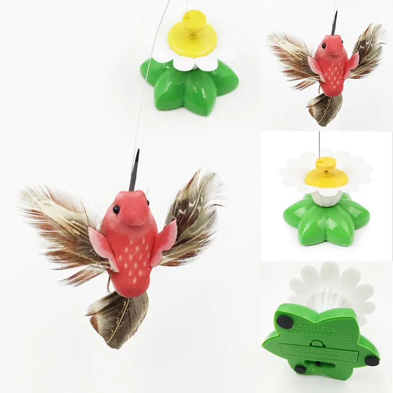 

Electric Funny cat random Rotating Bird pet toy Play Butterfly Kitten Teaser Cat Rod Wire Toy For Pet Cat