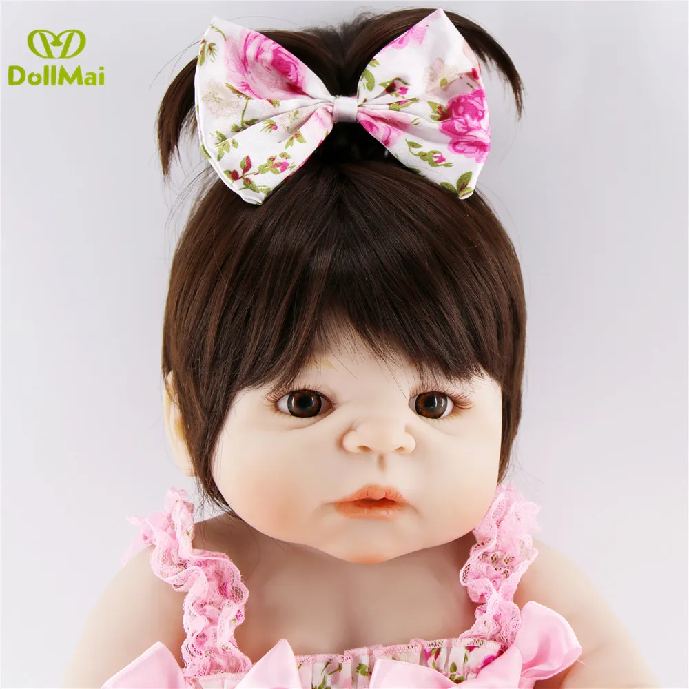 Кукла Reborn girl 22 &quot полностью силиконовая виниловая reborn babies детские игрушки для