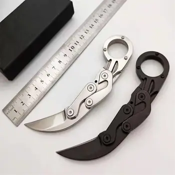 

CS Caswell Original outdoor Survival Tactical mechanical Claw Paw folding Morphing Karambit EDC tools camping cutting rope knife