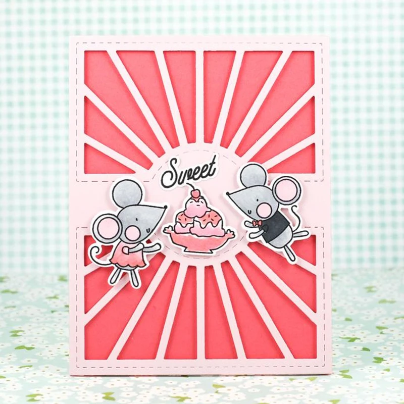 

TPP Little mouse likes ice cream Clear rubber stamps/kids clear stamps and dies for scrapbooking/card making/children stamps