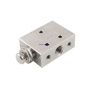 

Pneumatic Mechanical valve TAC2-41P Air Pneumatic 2 Position 5 Way Spring Return Button Air Valve