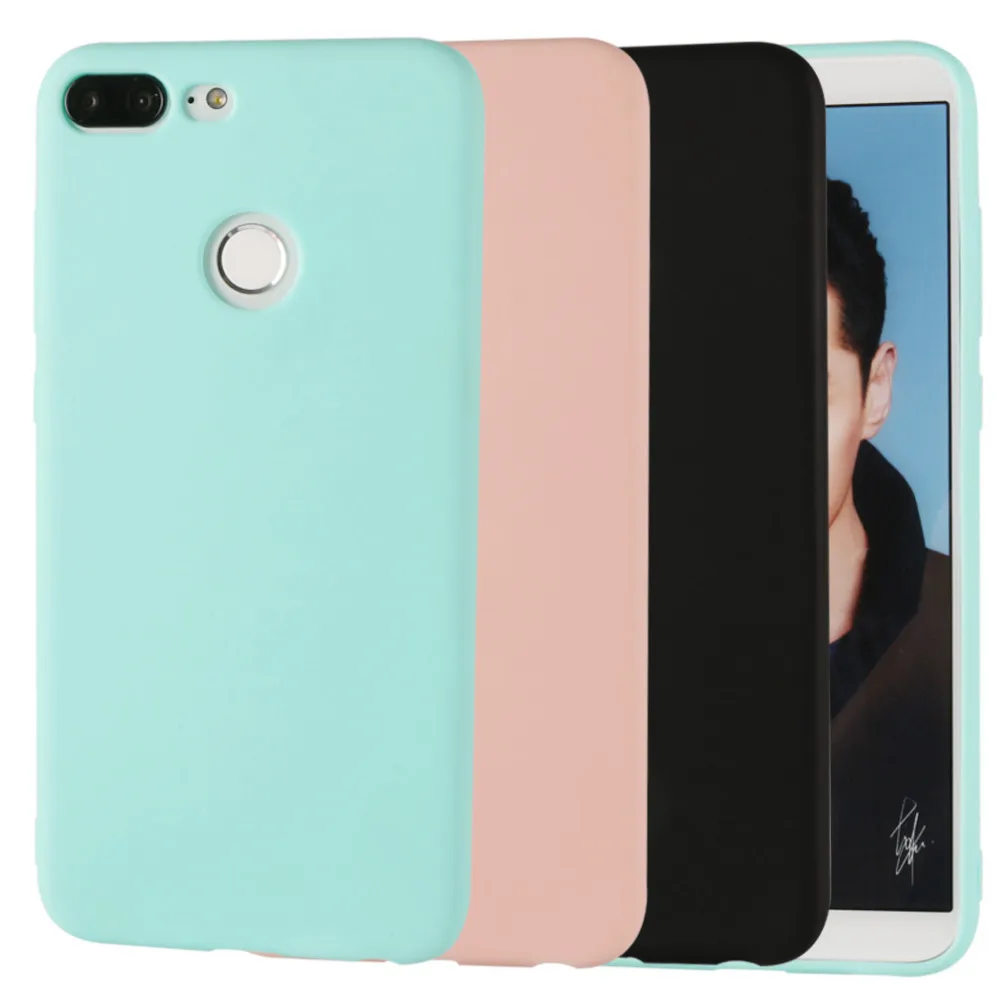 Silicone Case For Huawei Honor 9 lite New Soft TPU Matte Back Cover Coque Girls Color Cute Shell |