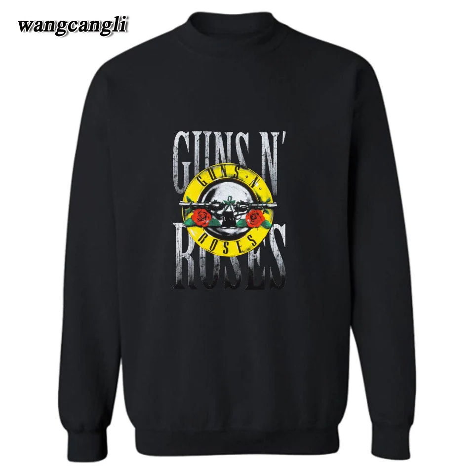 Мужская толстовка с принтом GUNS N ROSES толстовки капюшоном в стиле панк черепом и