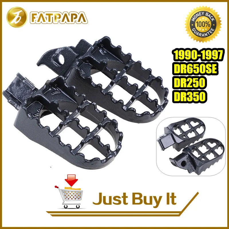 

FATPAPA - Motorcycle Accessories Pedal CNC Aluminum Racing Foot Pedal For Suzuki DR650SE DR250 DR350 1990-1997
