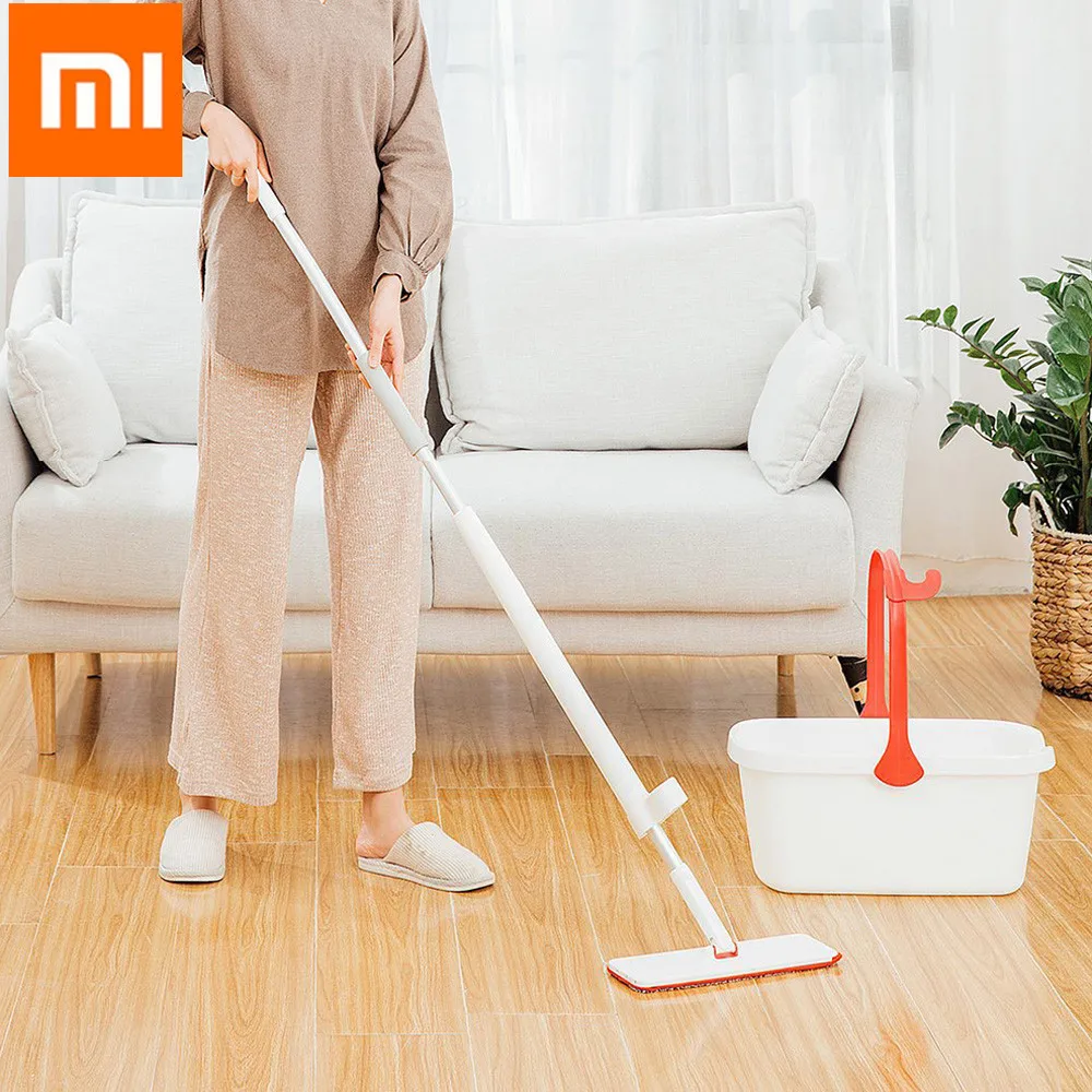 MI Mijia Yj самосжимающаяся вода Одноразовая влажная сухая двойная швабра с крюком
