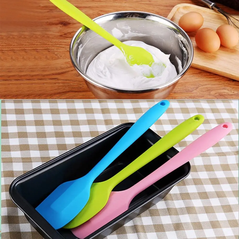 Silicone Spatula Baking Scraper Cake Baking Tool Food Grade Non Stick Spatula Butter Spoon Rubber Shovel Bakery Tools