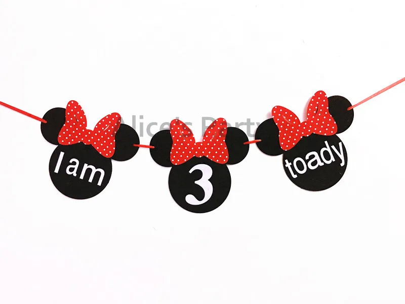 Home Garden First Birthday Red Polka Dots Minnie Mouse 1st B Day
