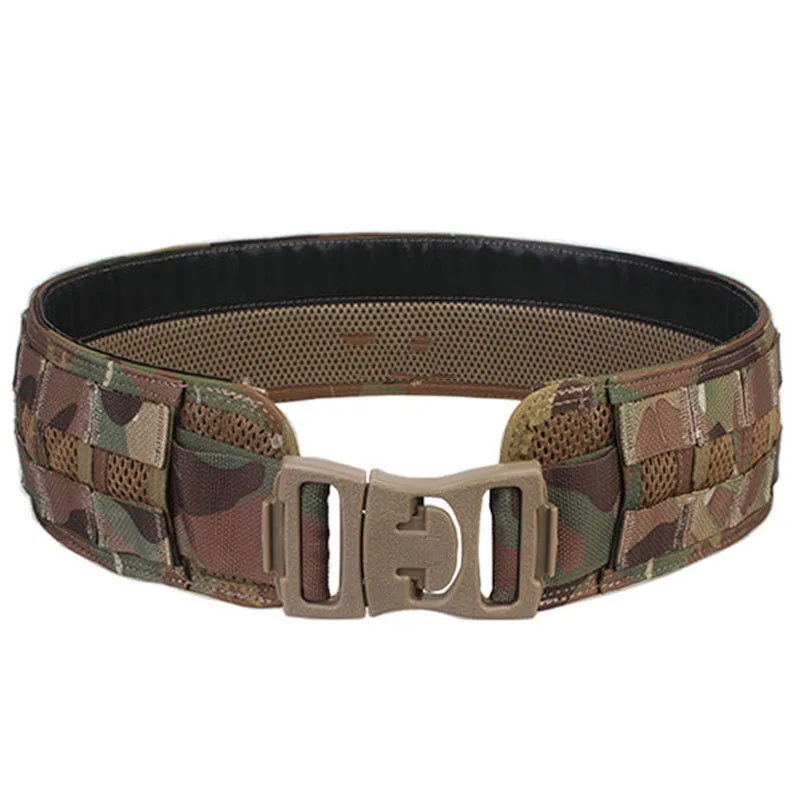 New Tactical Belt Men Camo Belt Airsoft Combat Weight waistband MOLLE