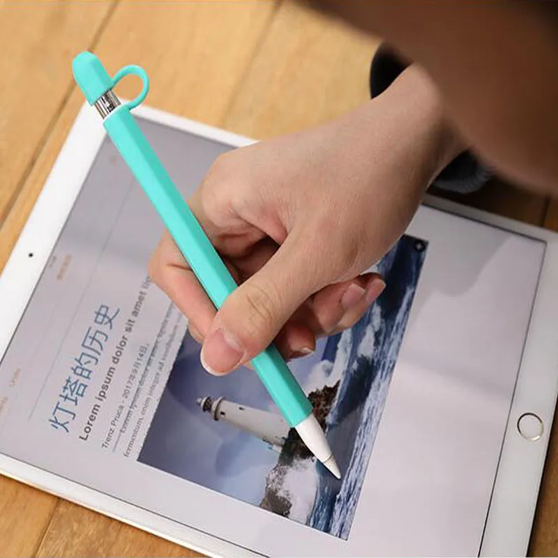 Jisoncase пенал для Apple Pencil модный силиконовый чехол Мягкий защитный анти потерянный