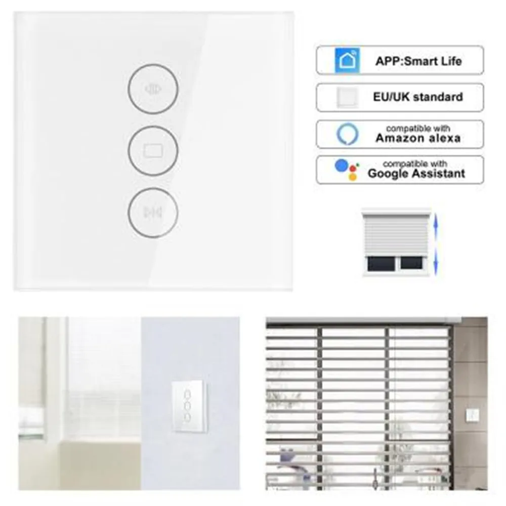 Intelligent electric wifi curtain switch panel mobile phone remote control scenario linkage timing remote control switch