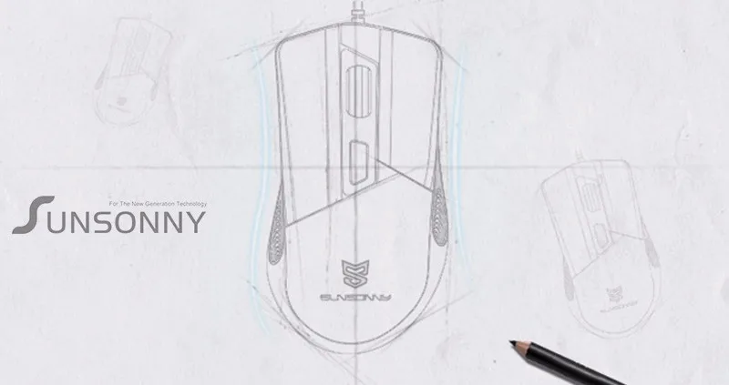 Креативная проводная USB мышь Sunsonny W-M20, 7 цветов, цветная, полупрозрачная, дышащая лампа, игровая, для офиса, дома, ноутбука, мыши