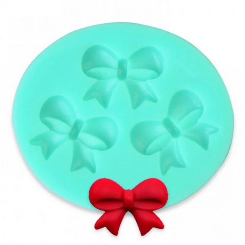 

3D Bow Fondant Chocolate Mould Candy Cake Soap Mould Cake Decorating Baking Tool#40935