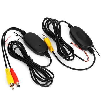 

2.4G Wireless RCA Video Transmitter Receiver Kit for Car DVD Monitor Rear View Camera Reverse Backup XQ-108
