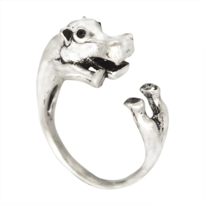 -2016-Fashion-Antique-Sliver-Rings-For-Men-and-Women-Unisex-Vintage-Retro-Adjustable-Hippo-Bagues (2)