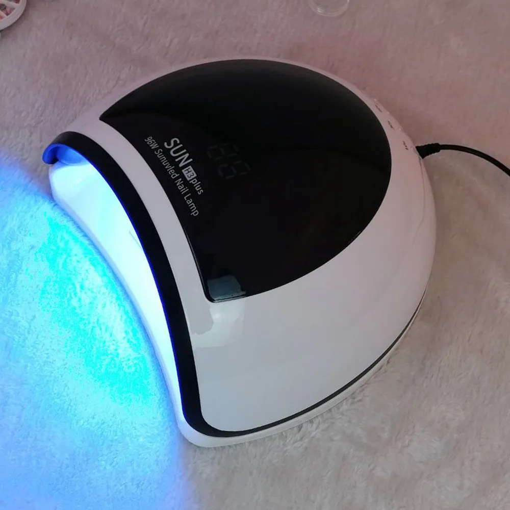 SUN H3 Plus UV LED Lamp Nail Dryer 96W Smart Sensor Phototherapy Machine Painless Mode Quick-drying All Type Nail Gel Polish