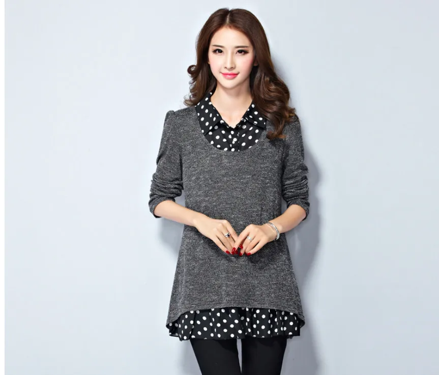 2017 nuevo suéter de invierno vestido más tamaño mujeres ropa 5XL, 4XL, 3 XXXL casual mujer vestido túnicas manga larga robe Femme ropa mujer 2017 nuevo suéter de invierno vestido más tamaño mujeres ropa 5XL, 4XL, 3 XXXL casual mujer vestido túnicas manga larga robe Femme ropa mujer