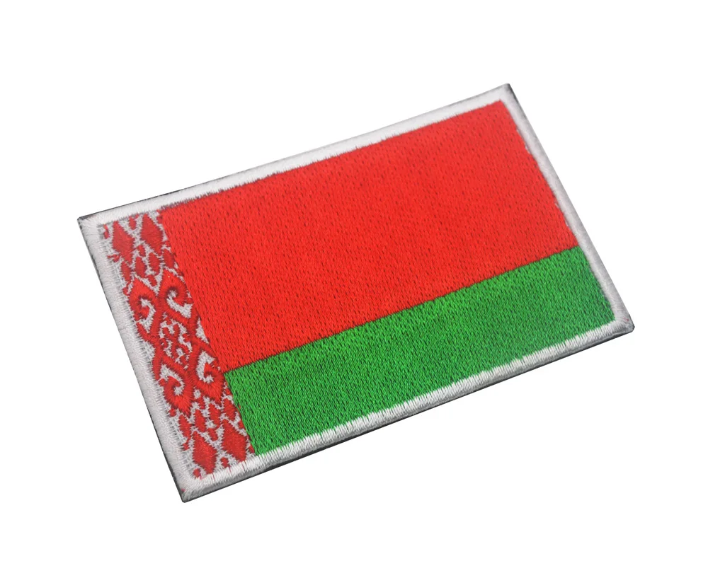 Embroidered BELARUS Flag Iron on Sew on Patch Badge HIGH QUALITY APPLIQUE