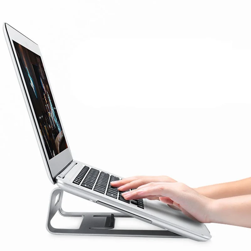 Laptop Stand Cooling Base Aluminum Alloy Notebook Cooling Stand For Macbook Computer Bracket Tablet Support Cooler Stands Holder Laptop Stand Cooling Base Aluminum Alloy Notebook Cooling Stand For Macbook Computer Bracket Tablet Support Cooler Stands Holder