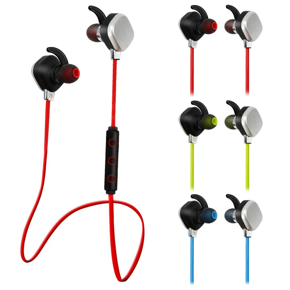 Wireless Bluetooth Earphones Stereo Headset Handsfree Headphone Sweatproof Sport Earpiece For Samsung iPhone LG Motorola Huawei
