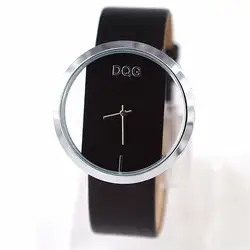 Reloj mujer Часы женские DQG брендовые модные повседневные кварцевые уникальные стильные полые часы со скелетом кожаные спортивные женские