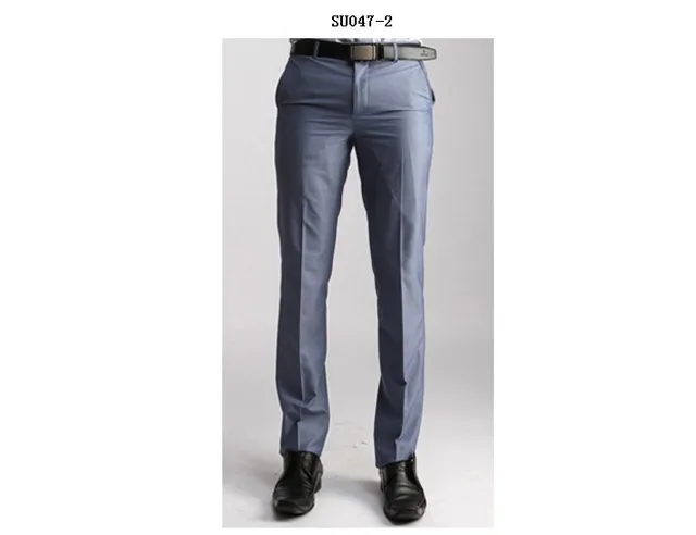 Winter Working Suit Pants Men Korean Style Office Formal Winter Working Suit Pants Men Korean Style Office Formal Business Dress Trousers Wool Slim Fit