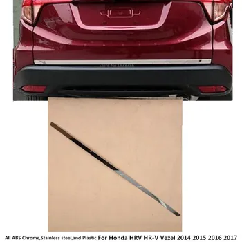

For Honda HRV HR-V Vezel 2014 2015 2016 2017 2018 Car Stainless Steel Rear Tail Door Bottom Tailgate Trunk Lid Tail Gate Trim