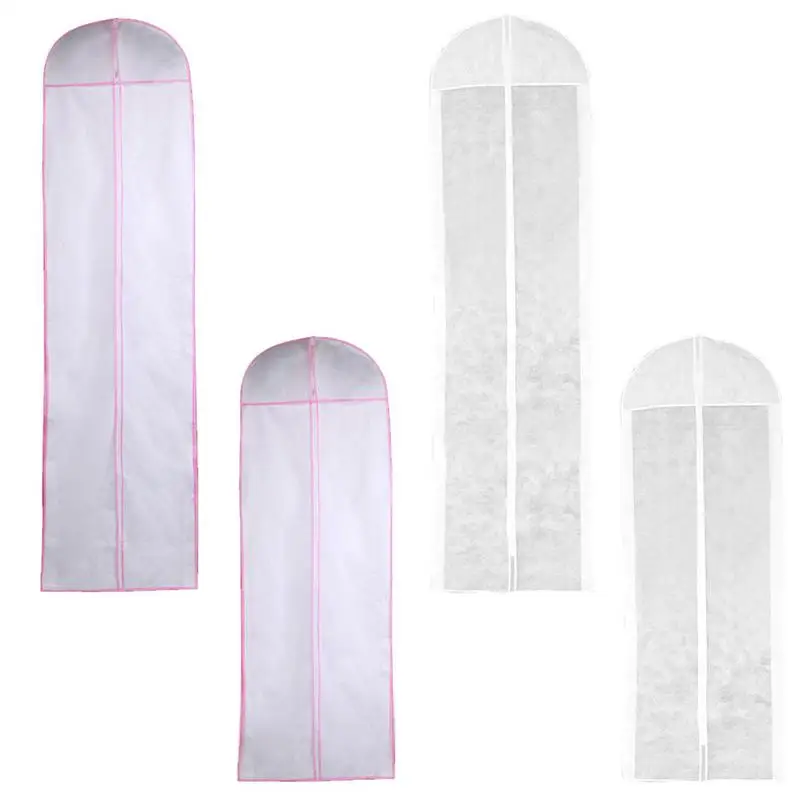 

Non-woven Fabric Wedding Dress Gown Dustproof Cover Bridal Garment Storage Bag Long Clothes Protector Case