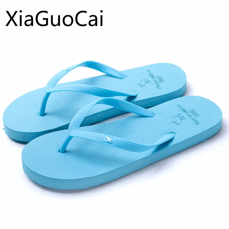 

Blue Cute Fashion Women Slippers Lightweight Breathable Female Flip Flops Summer Beach Footwear for Grils Slides Drop Shipping