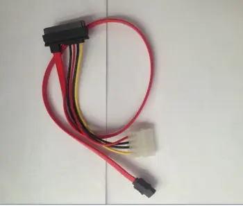 

SATA II Combo 15 Pin Power and 7 Pin Data Cable 4 Pin Molex to Serial ATA Lead