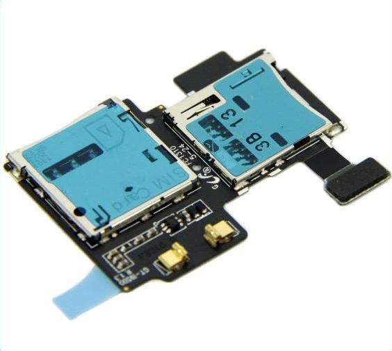 Soporte para lector de tarjetas Sim para Samsung Galaxy S4 i9500 i9505, 100 unids/lote, de memoria Micro SD, ranura para bandeja, flexible|s4 phone|s4 - AliExpress