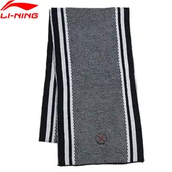 Li-Ning унисекс серия WADE шарф 100% акрил антистатический 175*22 см теплая подкладка зимние спортивные шарфы AWJN006 EOND18