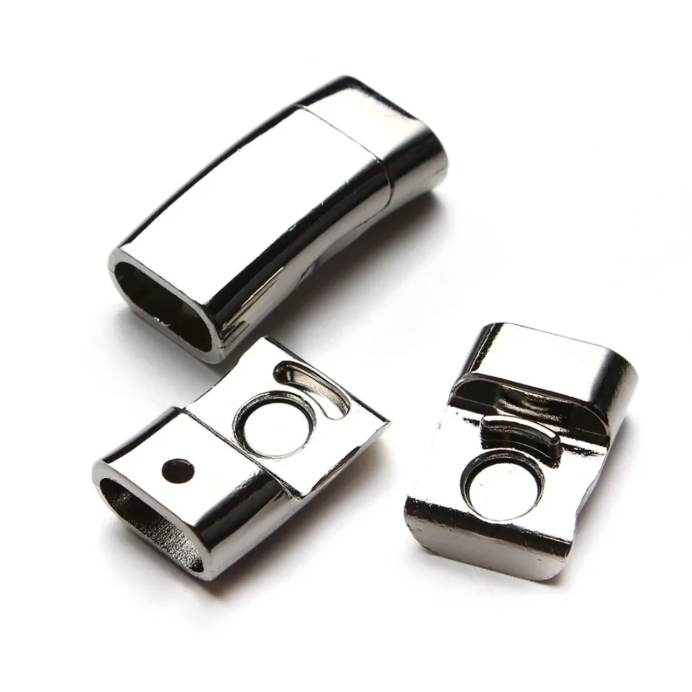 5pcs/lot Hole 10x4.5mm Rhodium Strong Clasps for Necklace