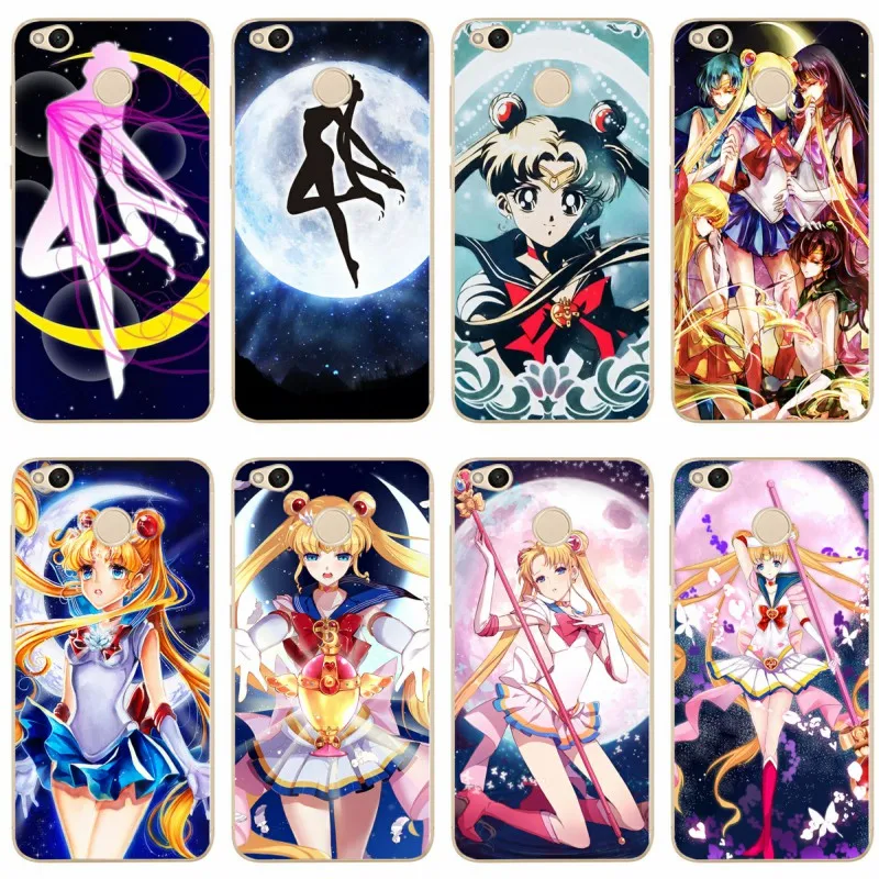 

Anime Sailor Moon Cover Soft Silicone TPU Phone Case For redmi4A 4X 5 5a 5Plus note4 4X 5 for xiaomi4 5 6X 8 note3 miX2S