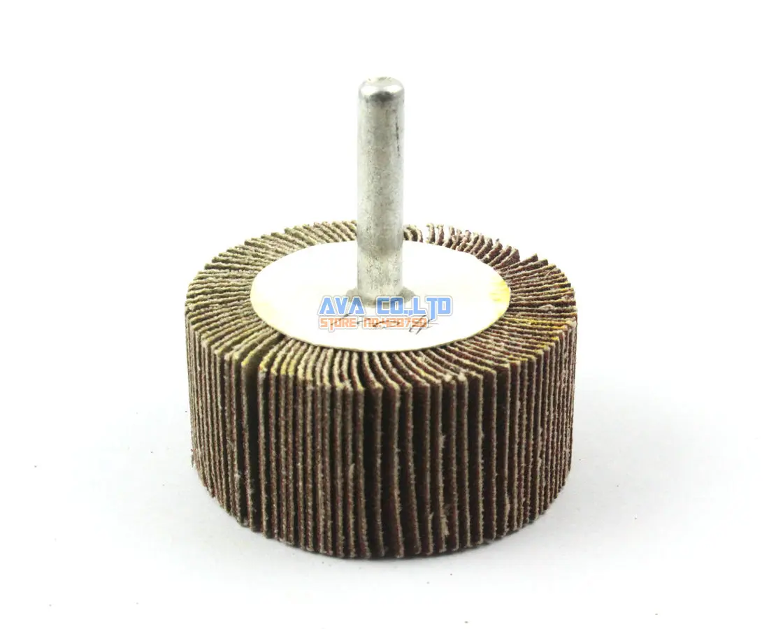 5 Pieces 50x25mm 120 Grit Abrasive Flap Sanding Wheel 6mm Shanksanding