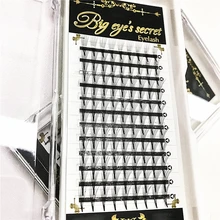 Профессиональный 7D Premade фен для придания объема ресниц 7 P корни Полупостоянный искусственные Индивидуальные Накладные ресницы