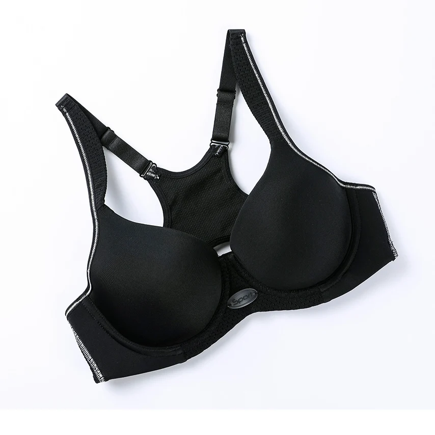 Women's Med Impact Racerback Contour Padded Foam Underwire Sports Bra