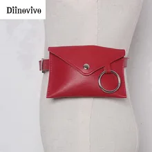 DIINOVIVO, модная новинка, Женская поясная сумка, Женская поясная сумка, сумка для телефона, сумки, женские конверты, поясная сумка, Bolosa Feminina WHDV0300