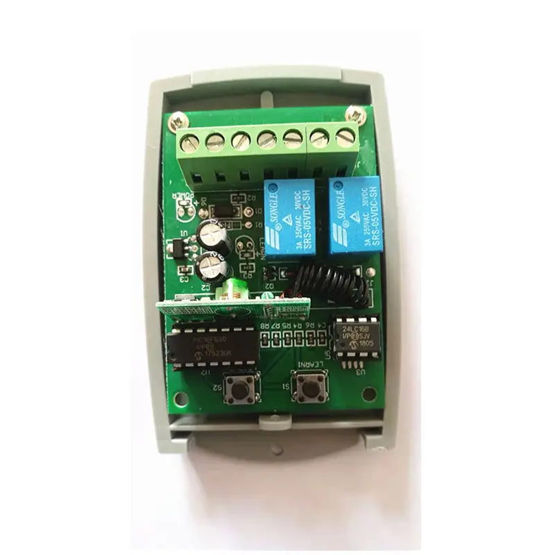 

433Mhz Wireless Remote Control Switch DC 12V 2ch relay garage door Receiver