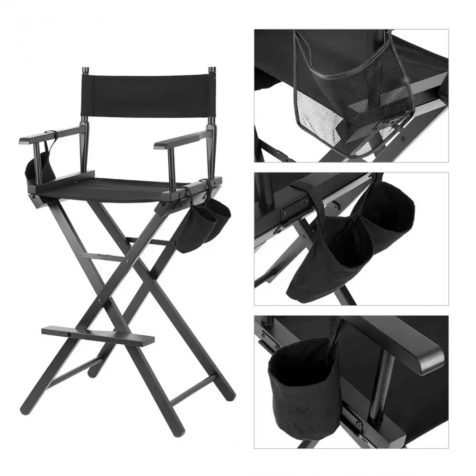 Высокий алюминиевый каркас, кресло для визажиста, кресло для руководителя, складная уличная мебель, легкий портативный складной стул для визажиста