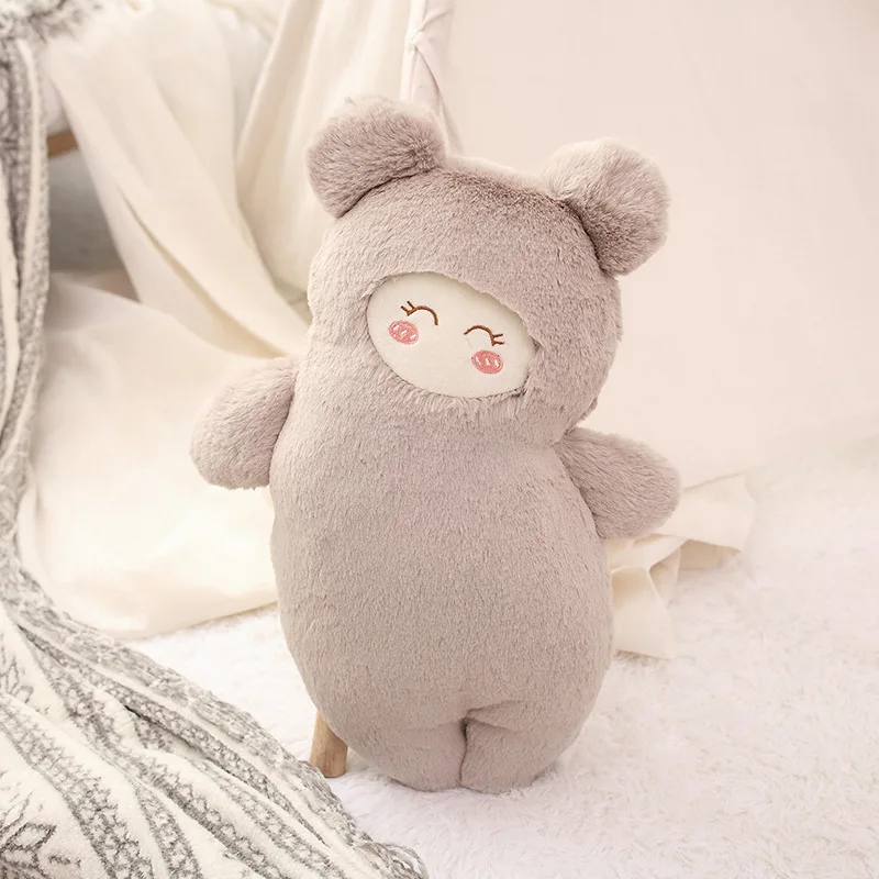 38CM Мягкие короткие плюшевые куклы для детей, мягкие Единорог, олень, медведь, кролик, детские игрушки для спокойного сна, подарок на Рождество для девочек - Цвет: 38CM