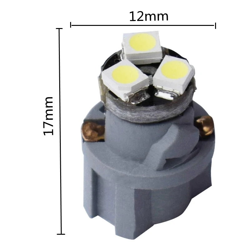 10 шт. T6.5 3 SMD 2835 Светодиодный CANBUS Автомобильная панель приборная лампа авто