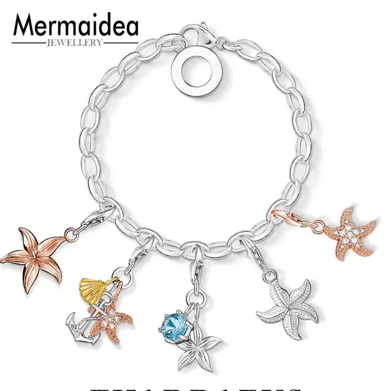 

European Style Fashion Sliver Small Starfish 2019 New Pendant 925 Sterling Silver Charm Fit Charm Bracelet For Women