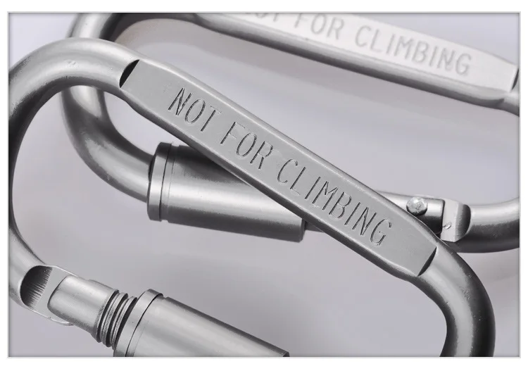 1 шт. D образный замок карабин брелок мероприятий на свежем воздухе Алюминий из