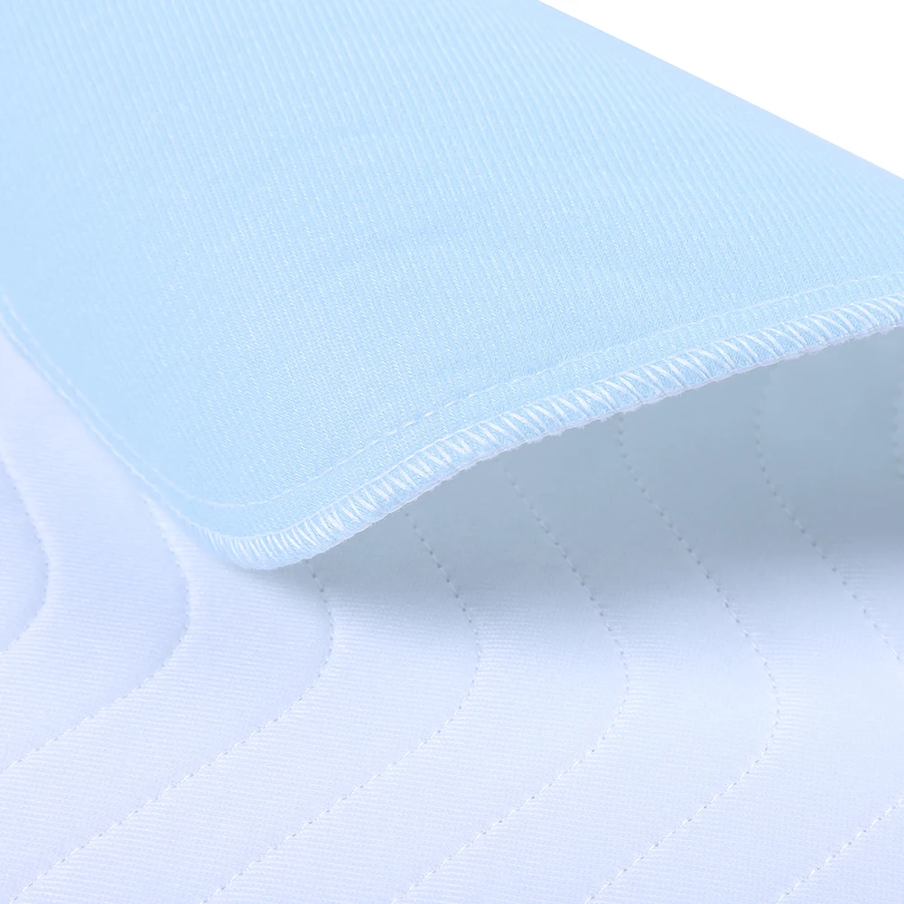 6pcs Reusable Washable Pad An Absorbent Pad For Adults Incontinence Pad Mattress floor mats cushion Blue + White 45 * 60