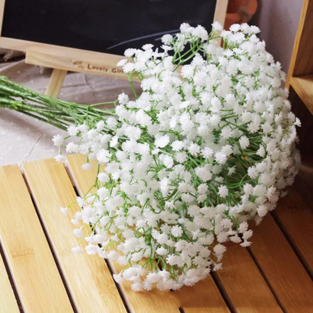 2017 New Artificial Flowers Gypsophila Baby S Breath Silk Flower 2017 New Artificial Flowers Gypsophila Baby S Breath Silk Flower Plant For Wedding Party Home Decoration