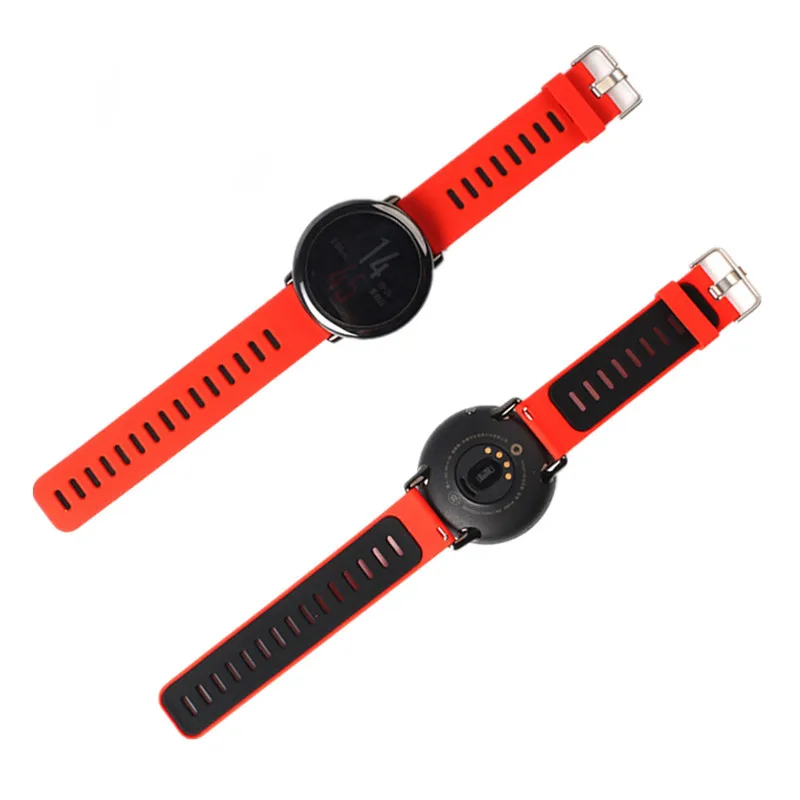 3в1 Huami Amazfit Stratos 2 силиконовый ремешок 22 мм+ TPU caso+ 5 шт. мягкая пленка для экрана для xiaomi Huami Amazfit Pace ремешок для часов