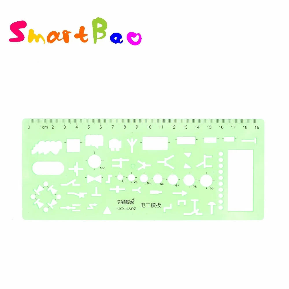 

Power Engineering Drawing Template Ruler Electrical Power Drafting Template Stencil Plantillas Dibujar, Metric, NO.4302
