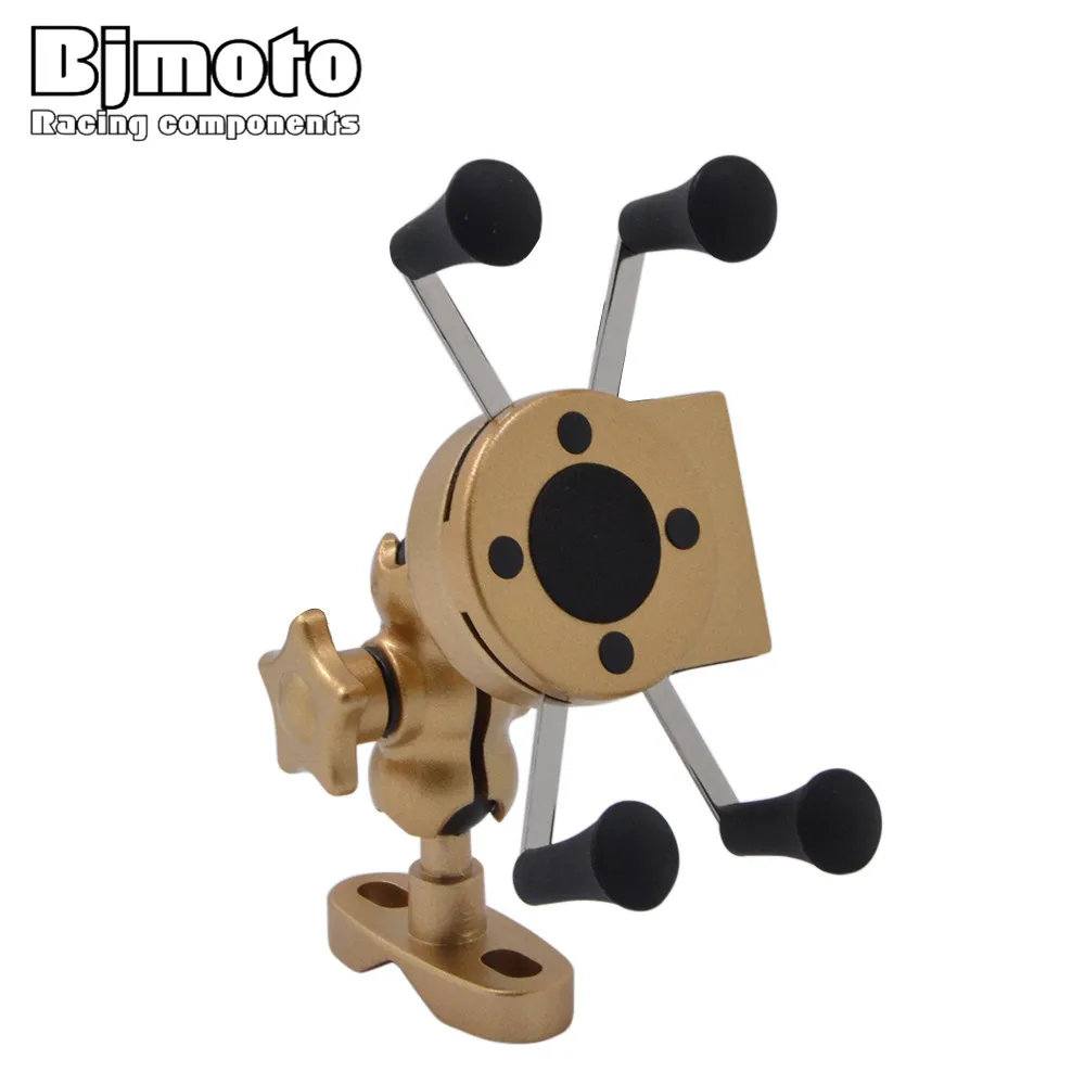 Bjmoto Universal 3 5 6 5 inch cellphone Mountain Bike motocross Clip Handlebar Mount Adjustable font